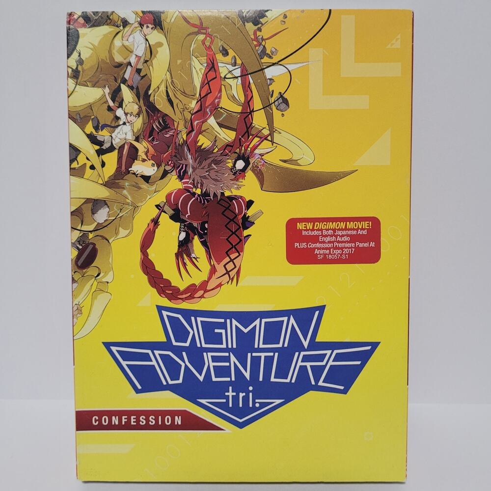 Digimon Adventure Tri Confession Anime (DVD 2016) Region 1 Shout Factory